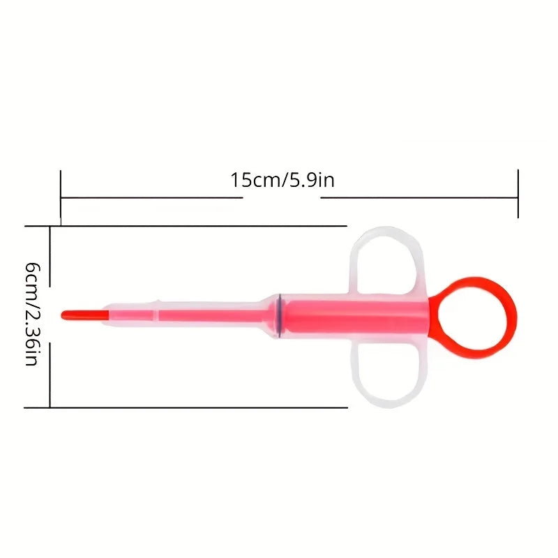 Pet Medicine Feeder Syringe with Soft Tip for Cats and Dogs