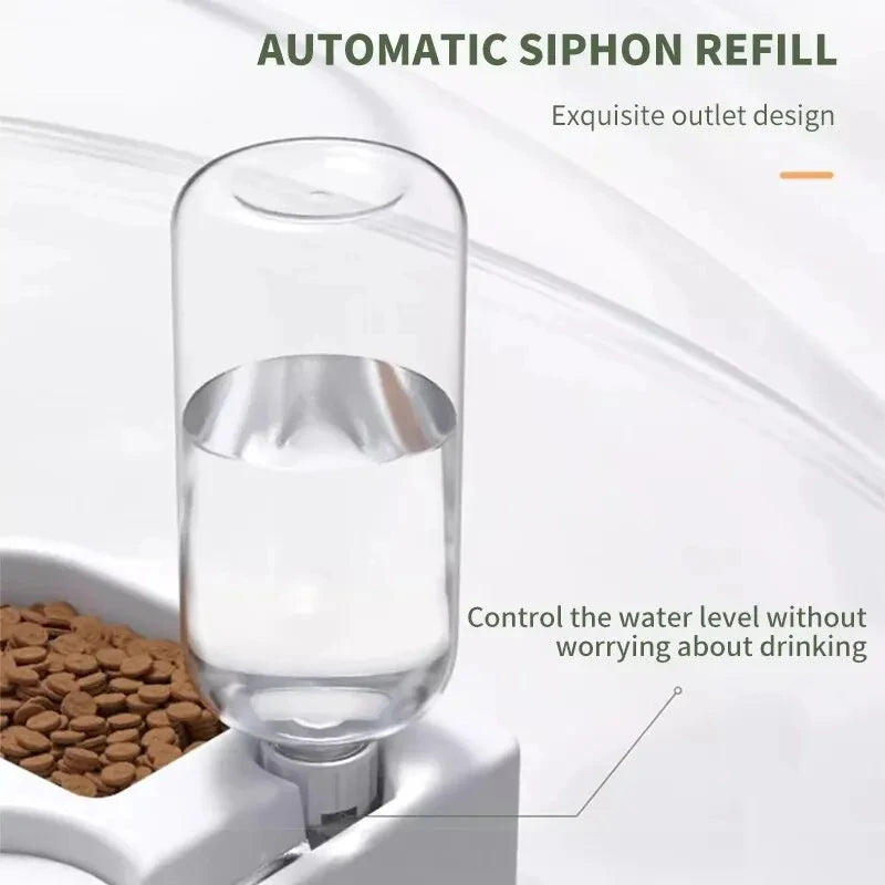 Automatic Moisture-Proof Dual-Use Pet Feeding and Drinking Bowl