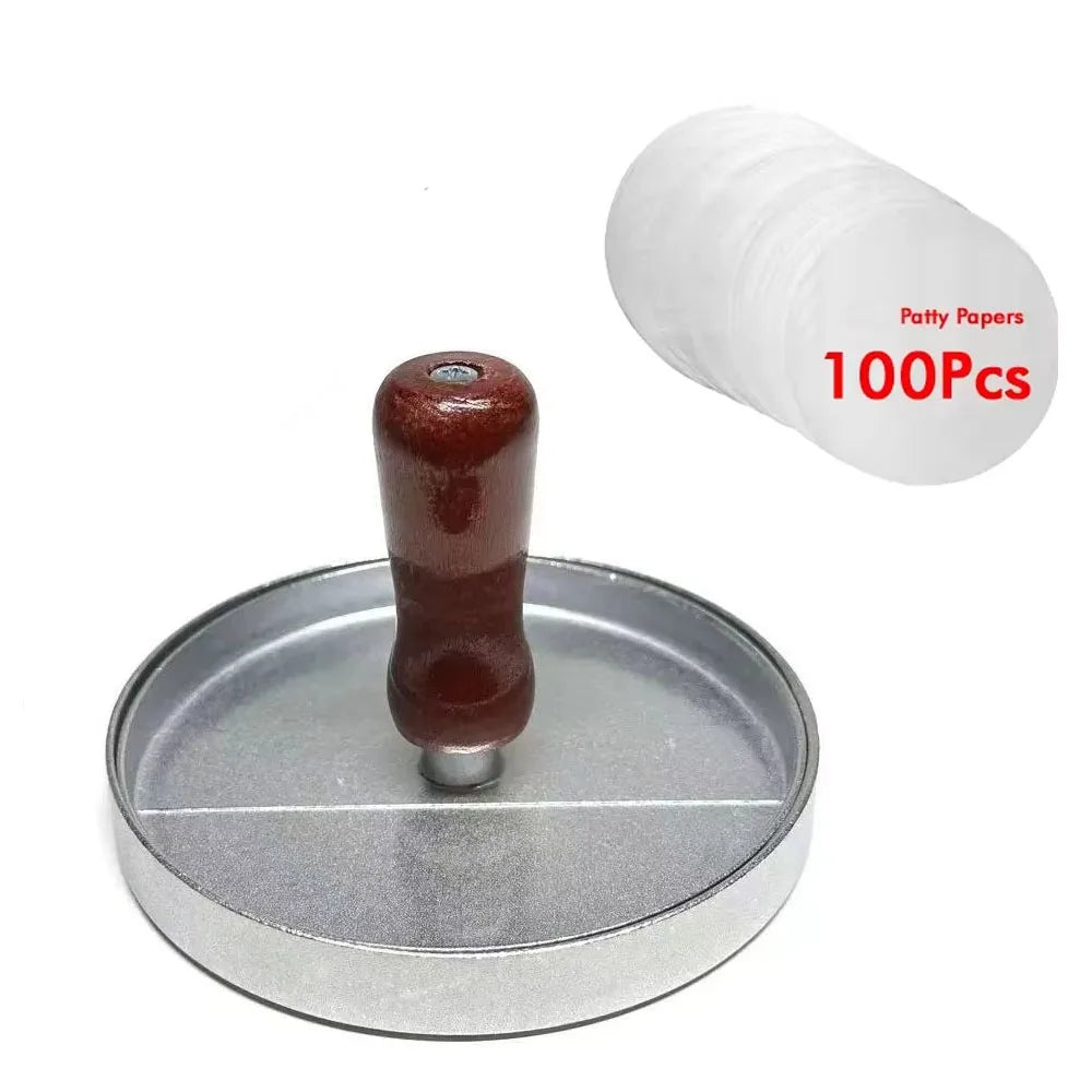 Aluminum Hamburger Patty Maker and Burger Press