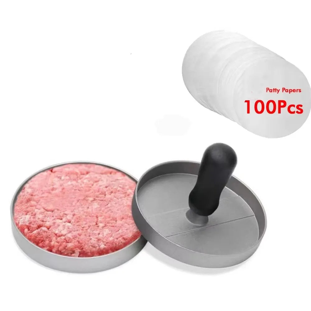 Aluminum Hamburger Patty Maker and Burger Press