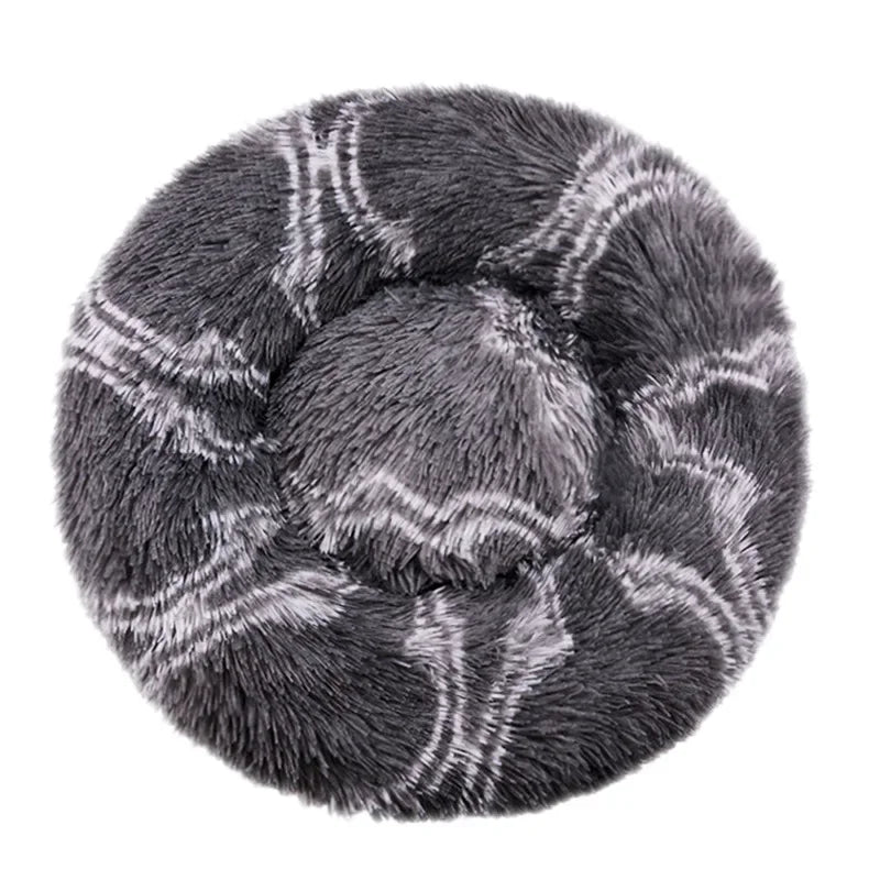 Super Soft Round Plush Pet Bed for Dogs and Cats