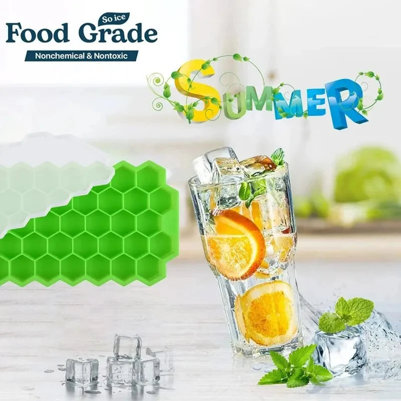 Honeycomb 37-Lattice Ice Cube Tray Maker