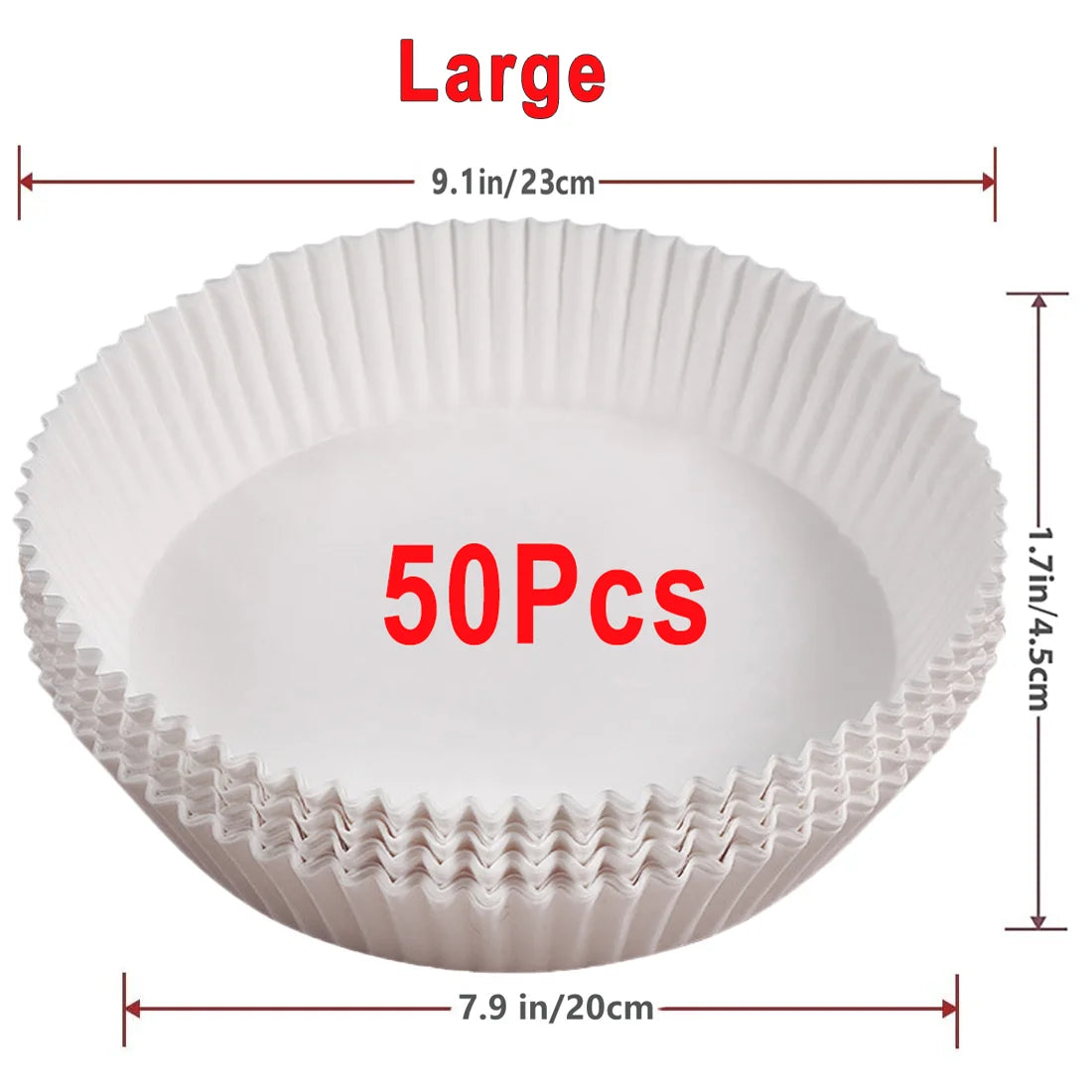 Disposable Non-Stick Round Air Fryer Paper Liners