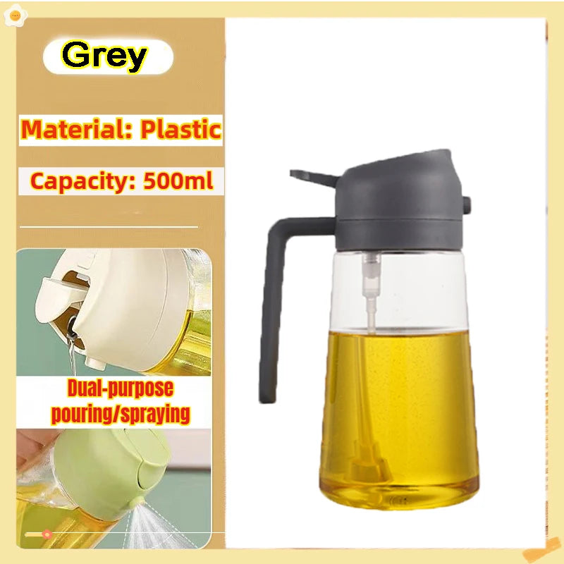 Oil Spray Bottle for Cooking and BBQ - 200/300/500ml Plastic Sprayer