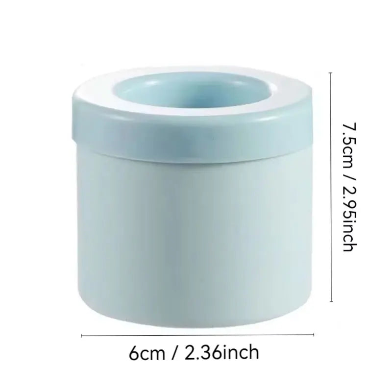 Silicone Round Ice Cube Mold and Freeze Bucket