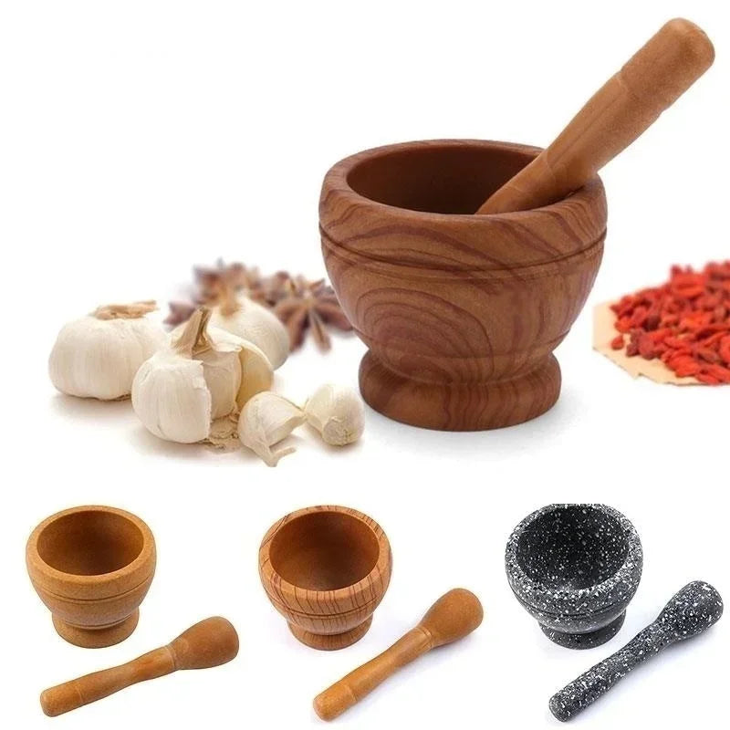 Resin Mortar and Pestle Set for Grinding Herbs and Spices