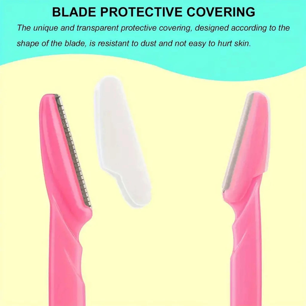 Eyebrow and Face Razor with Protective Cover for Men and Women