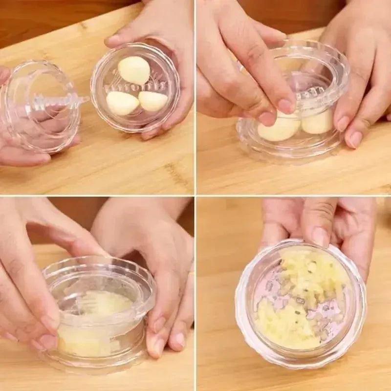Manual Garlic Press and Roll Crusher Chopper