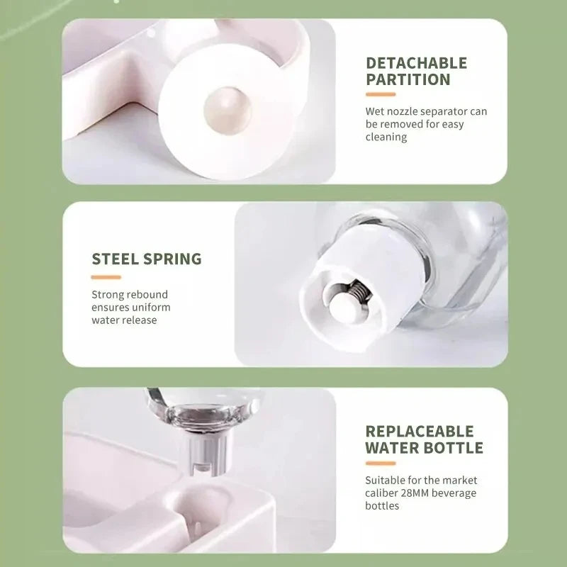 Automatic Moisture-Proof Dual-Use Pet Feeding and Drinking Bowl