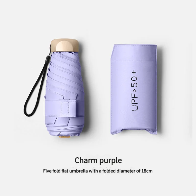Mini Pocket UV Protection Folding Capsule Umbrella