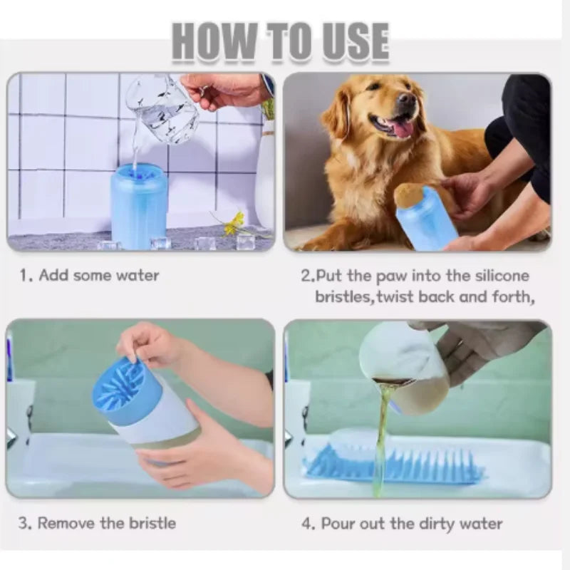 Portable Silicone Dog Paw Cleaner Cup