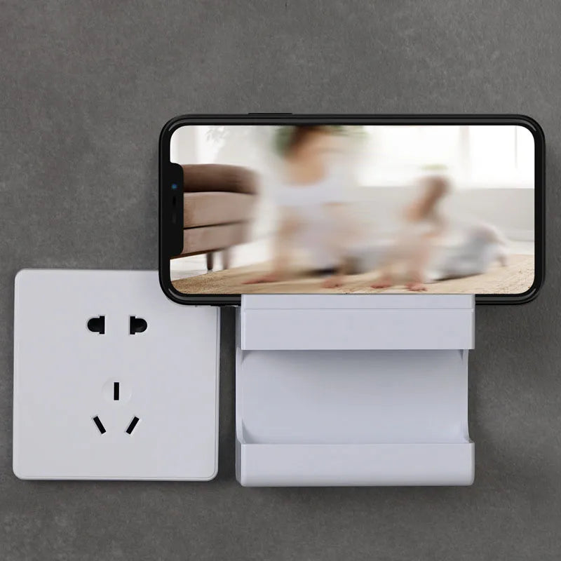 Wall-Mounted Remote Control and Phone Holder