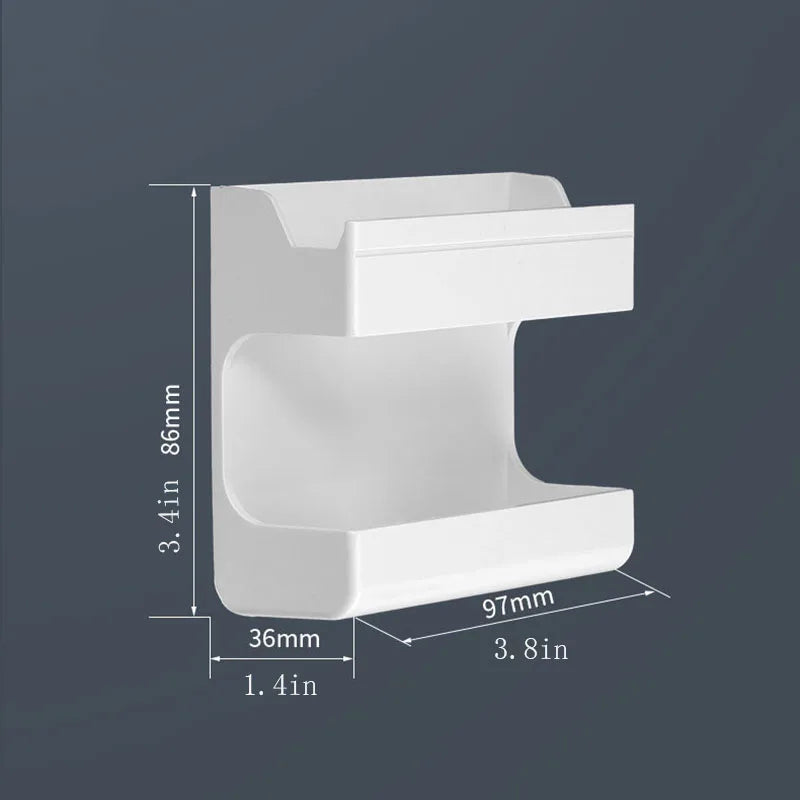 Wall-Mounted Remote Control and Phone Holder