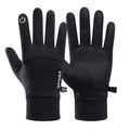 Black Waterproof Touch Screen Winter Sports Gloves