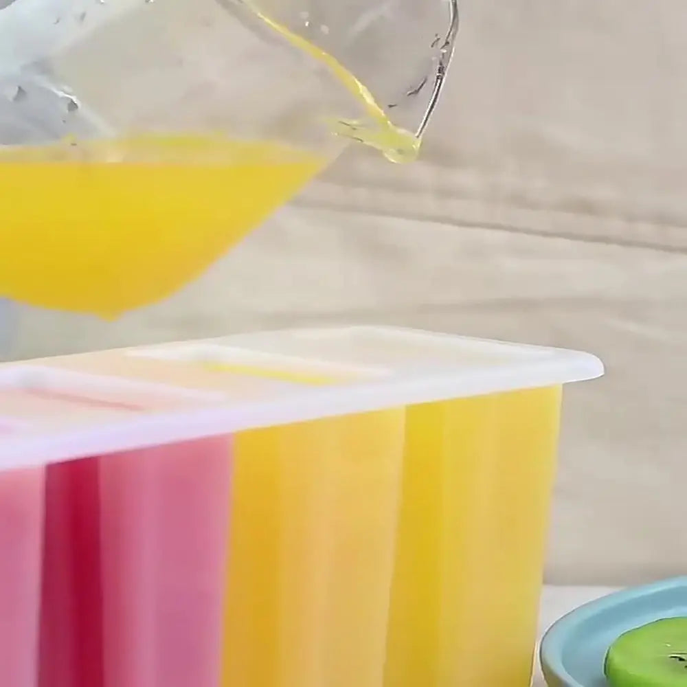 4-Cell Homemade Popsicle Mold with Lid