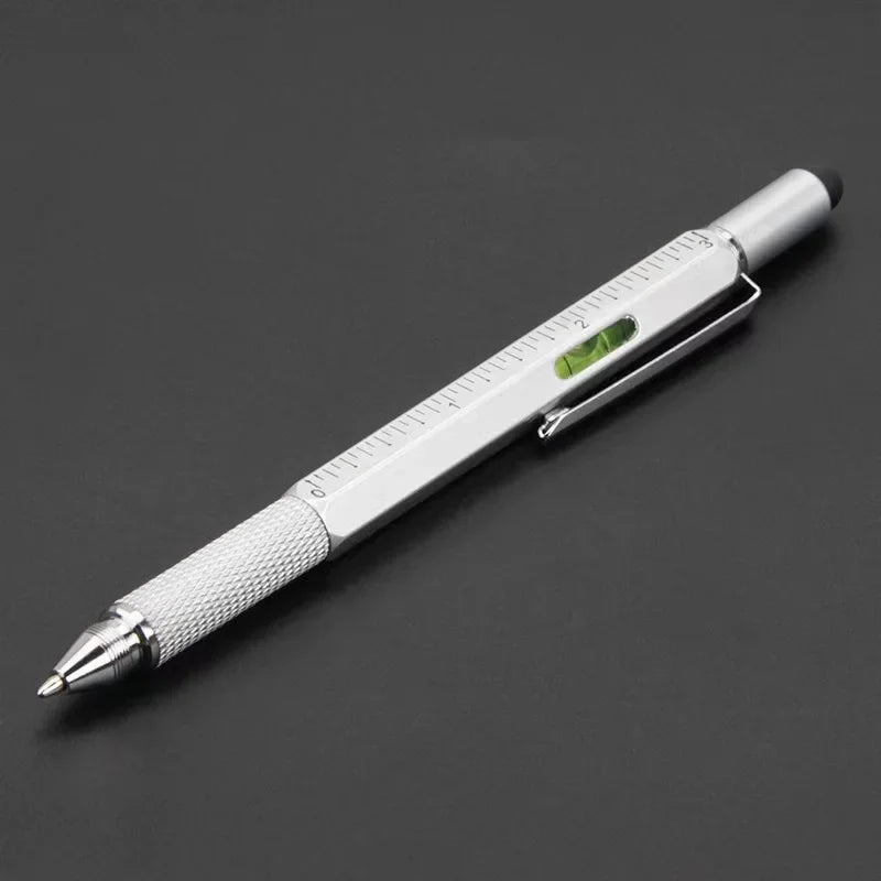 7-in-1 Multifunctional Stylus Pen with Screwdriver, Ruler, and Level Gauge
