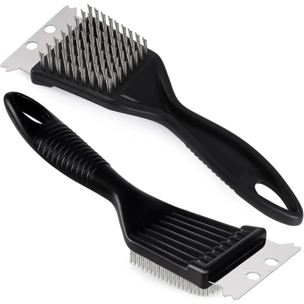 8-Inch Heavy Duty Stainless Steel Wire Grill Cleaning Brush