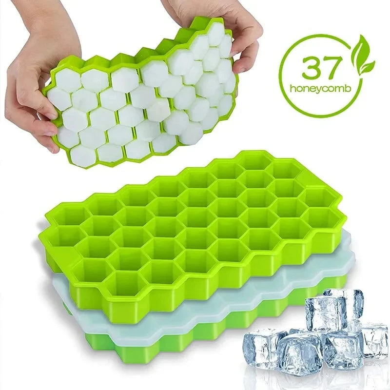 Honeycomb 37-Lattice Ice Cube Tray Maker