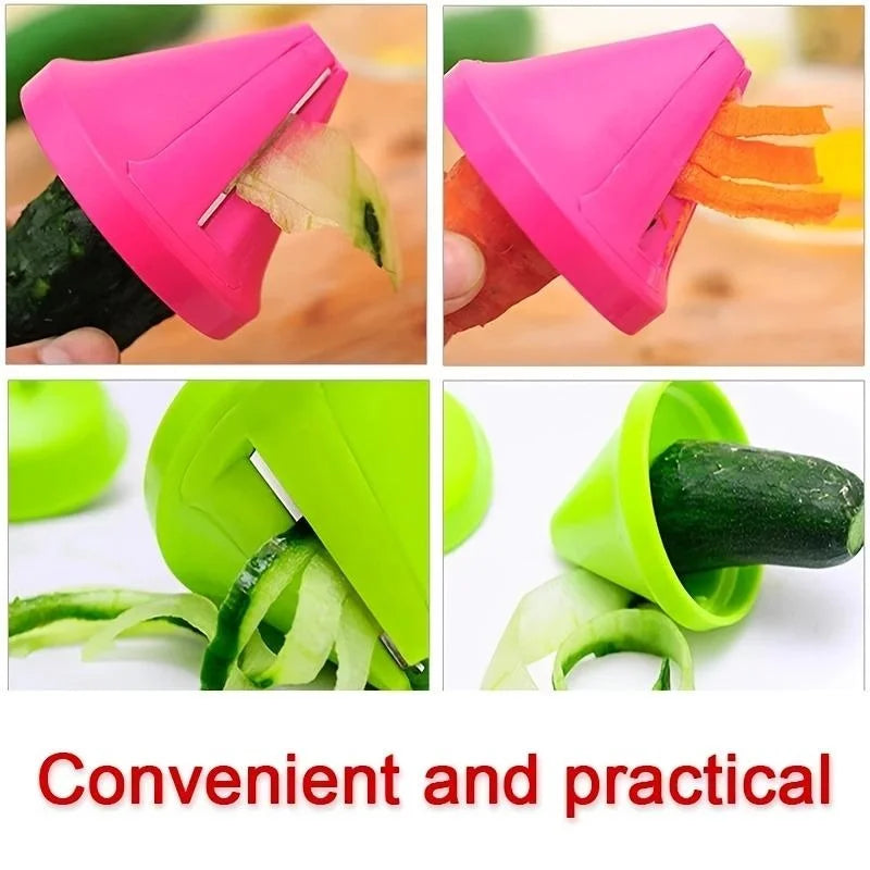 Manual Rotating Vegetable Spiralizer and Shredder Grater