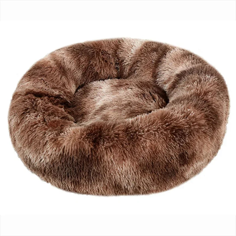 Super Soft Round Plush Pet Bed for Dogs and Cats