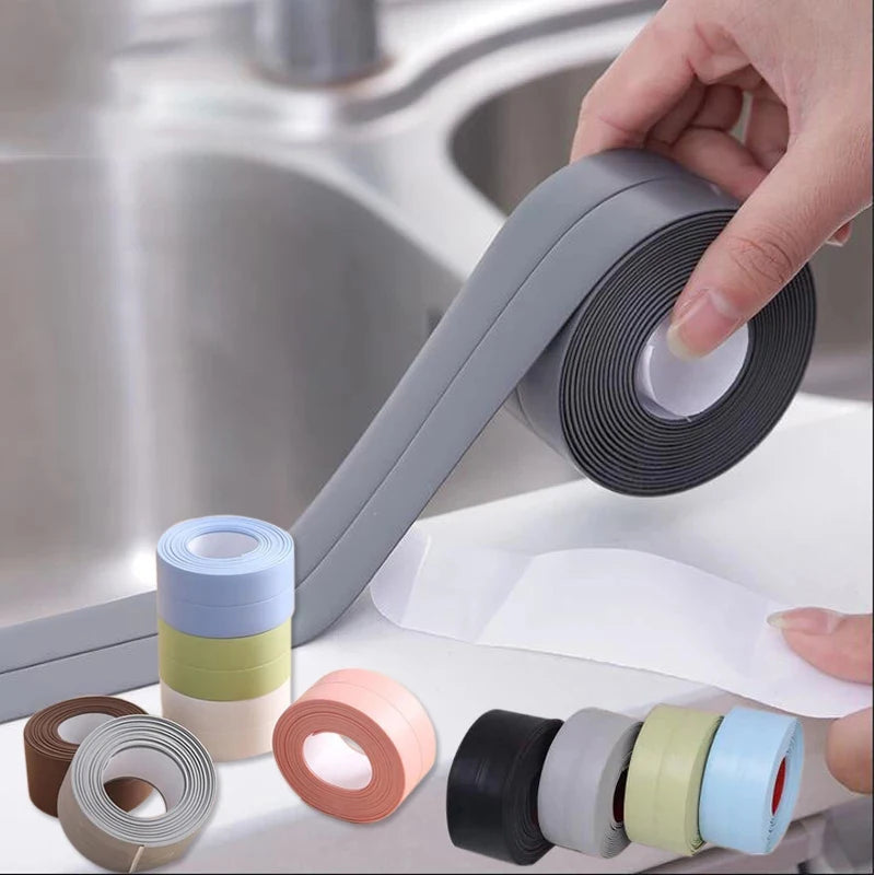 Waterproof PVC Adhesive Sealing Tape for Kitchen and Bathroom Sink Edges