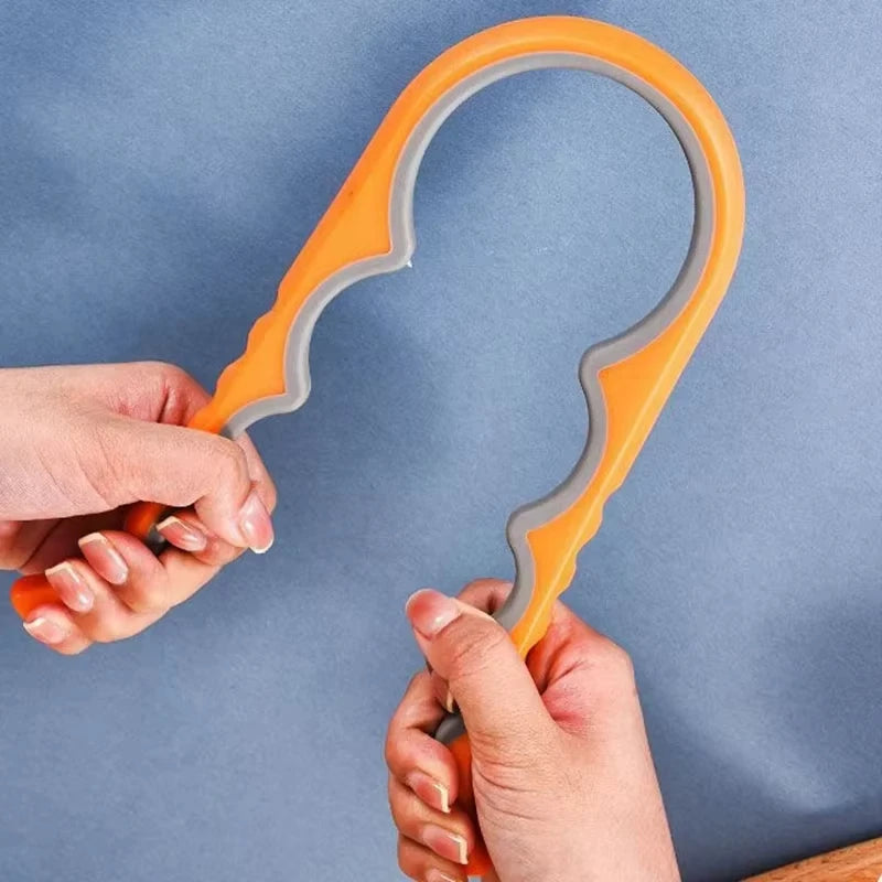 Multifunctional 4-in-1 Kitchen Tool Jar Gripper Lid Opener, Can Opener, Bottle Opener -