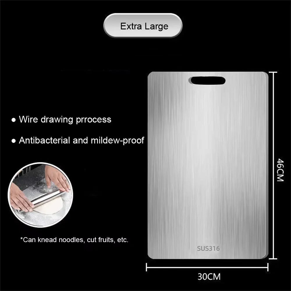 Double-Sided 316 Stainless Steel Thickened Chopping Board