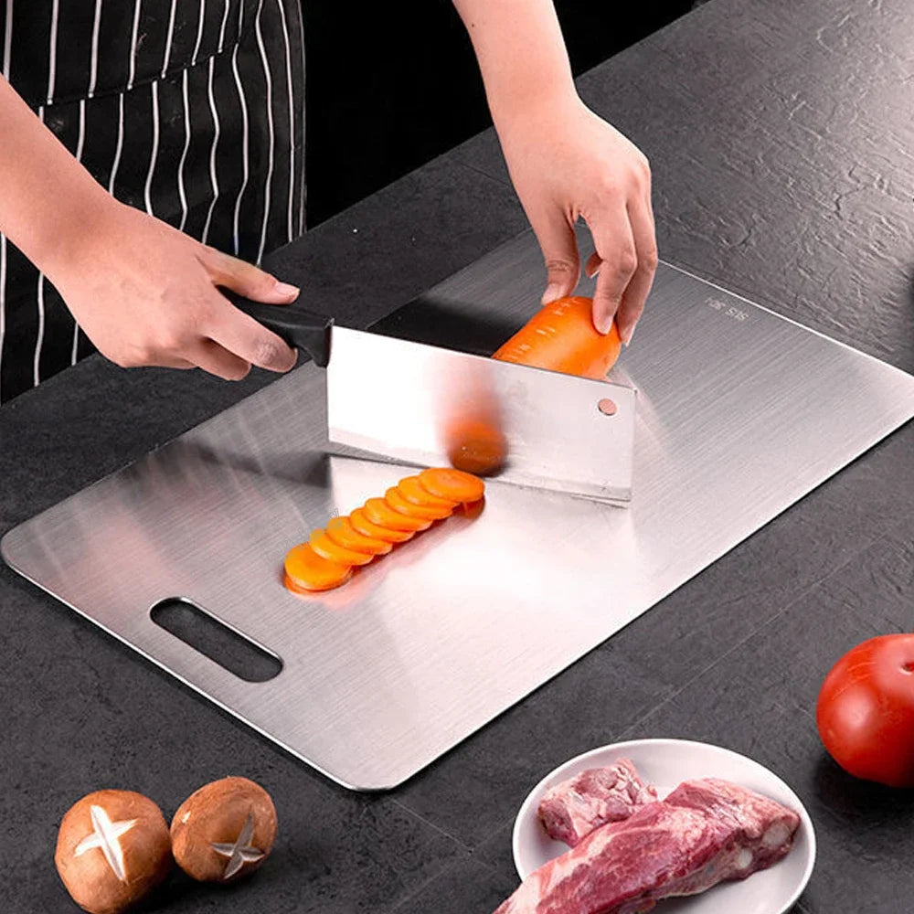 Double-Sided 316 Stainless Steel Thickened Chopping Board