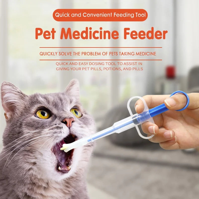 Pet Medicine Feeder Syringe with Soft Tip for Cats and Dogs