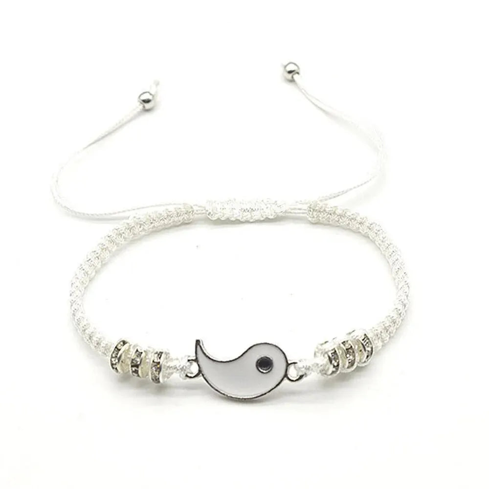 2-Piece Adjustable Tai Chi Couple Bracelet Set