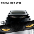 3D Effect Car Front Windshield Stickers with Ghost and Wolf Eye Patterns