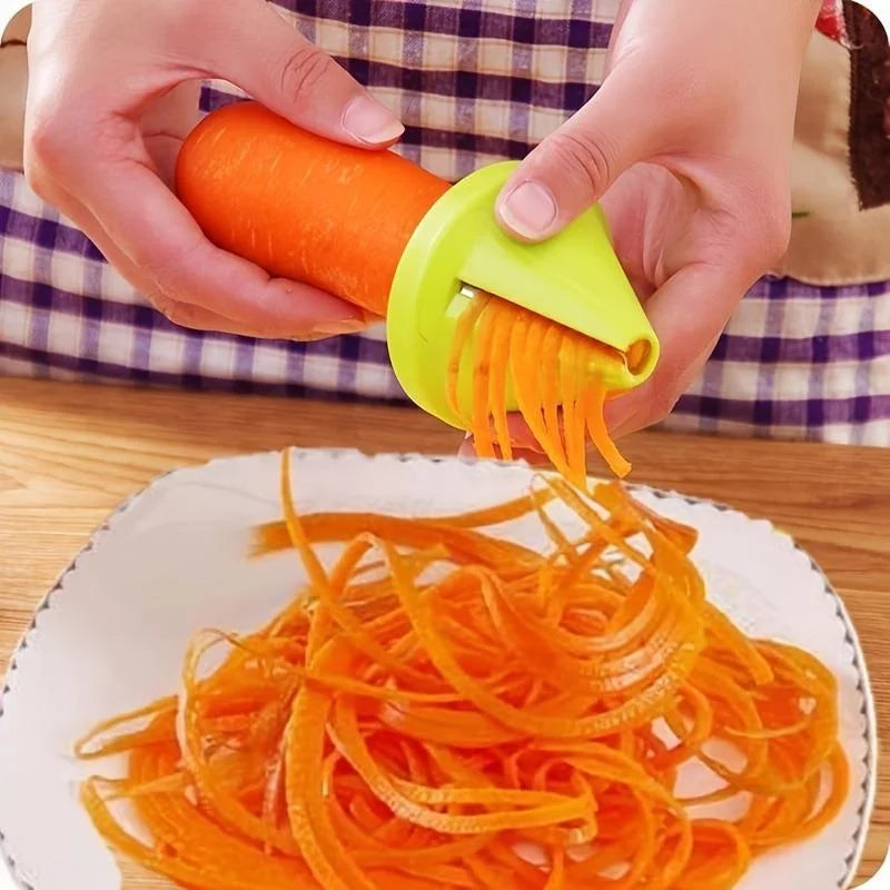 Manual Rotating Vegetable Spiralizer and Shredder Grater