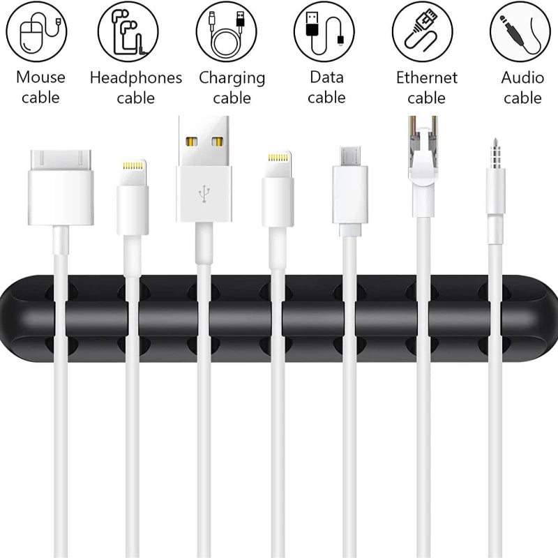 Snap Clip Cable Organizer for Charging and Data Wires