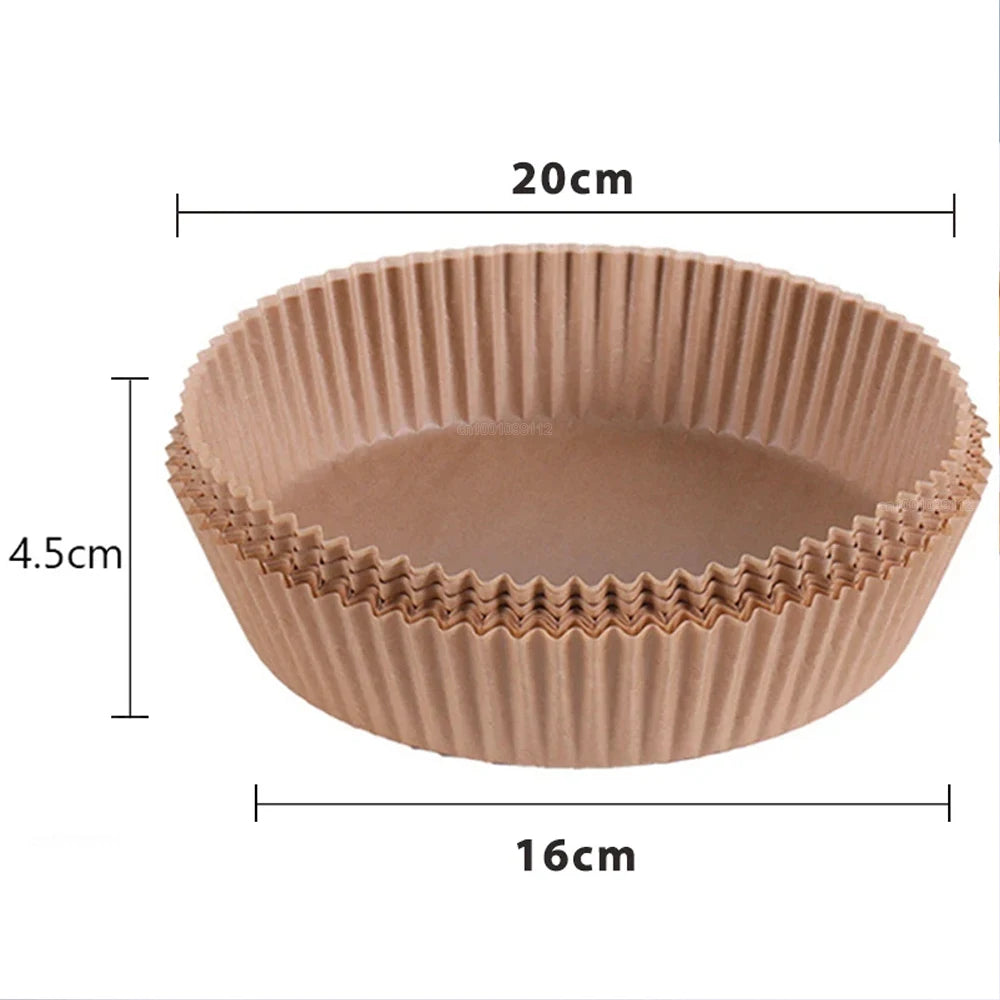 Disposable Non-Stick Round Air Fryer Paper Liners