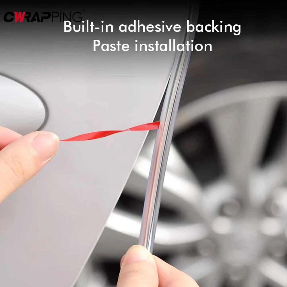 5M Transparent PVC Car Door Edge Scratch Protector Strip