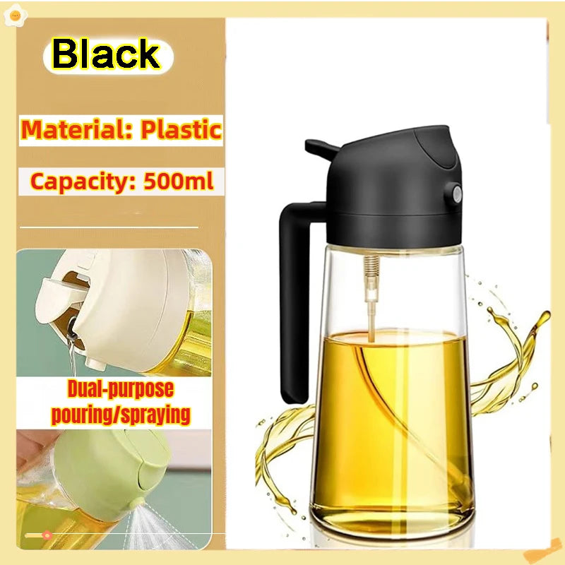 Oil Spray Bottle for Cooking and BBQ - 200/300/500ml Plastic Sprayer