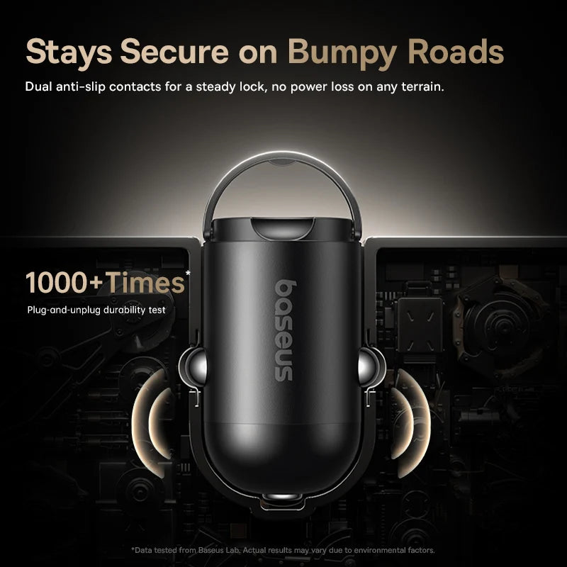 Baseus 45W Mini Car Charger with UFCS PPS PD Fast Charging