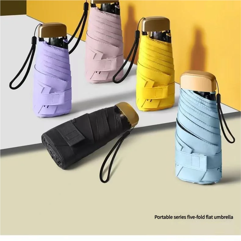 Mini Pocket UV Protection Folding Capsule Umbrella