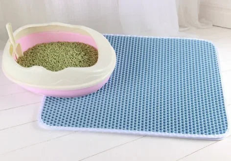Double Layer Waterproof Non-Slip Cat Litter Mat