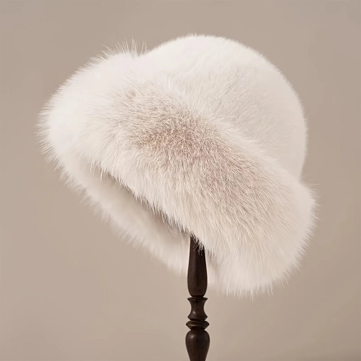 Women's Thick Faux Fur Winter Hat for Skiing and Outdoor Warmth