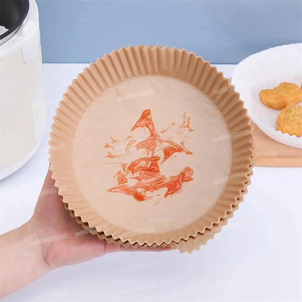 Disposable Non-Stick Round Air Fryer Paper Liners