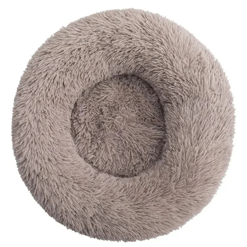 Super Soft Round Plush Pet Bed for Dogs and Cats