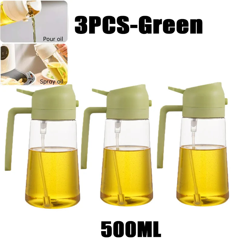 Oil Spray Bottle for Cooking and BBQ - 200/300/500ml Plastic Sprayer