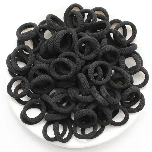200-1000pcs Colorful Nylon Elastic Hair Ties for Women and Girls