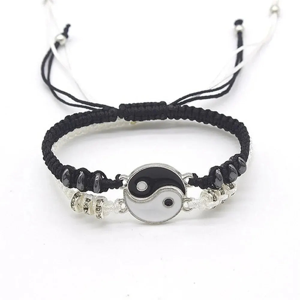 2-Piece Adjustable Tai Chi Couple Bracelet Set