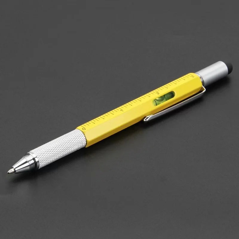 7-in-1 Multifunctional Stylus Pen with Screwdriver, Ruler, and Level Gauge