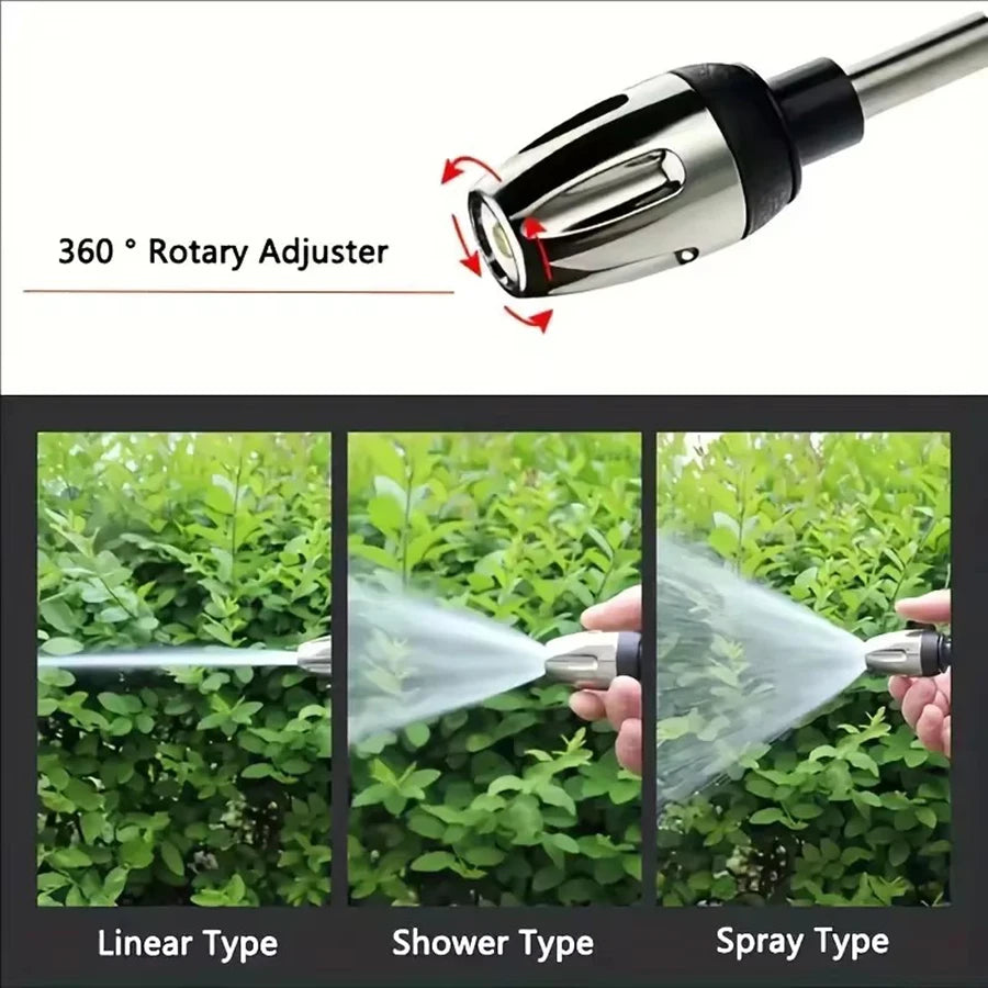High Pressure Car Wash Water Gun with Foam Lance and Hose Nozzle