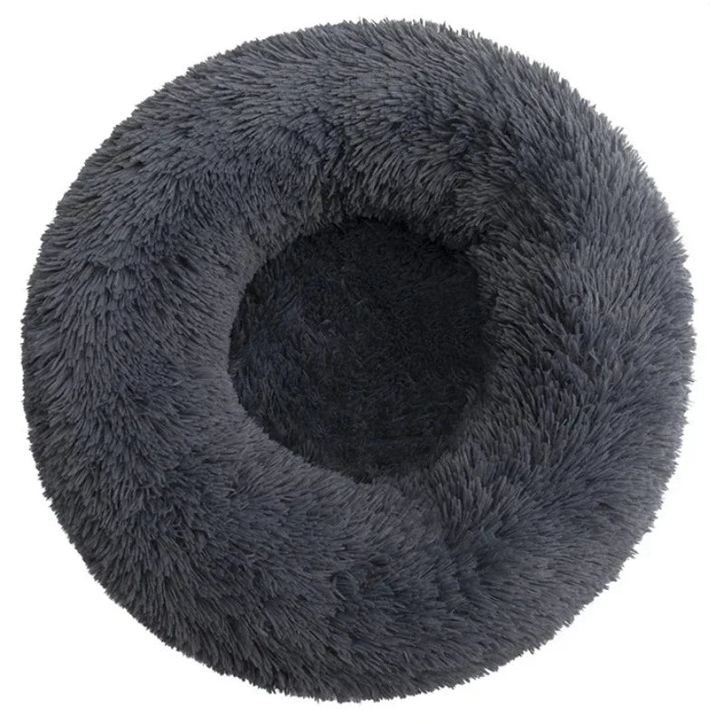 Super Soft Round Plush Pet Bed for Dogs and Cats