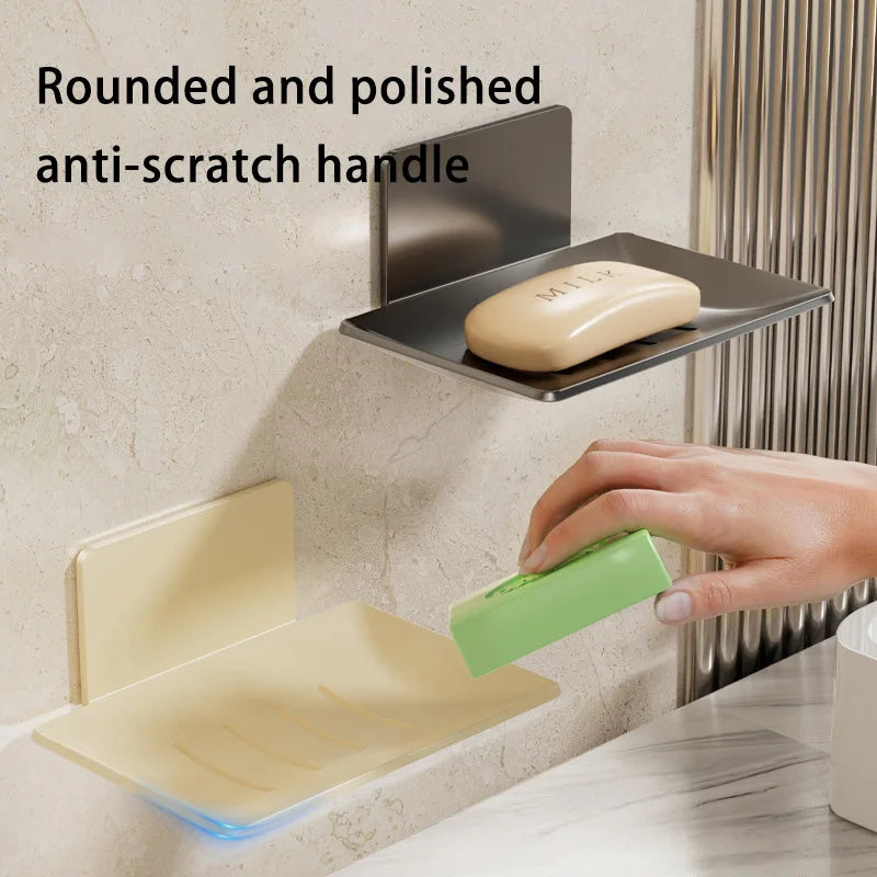 Wall-Mounted Black Carbon Steel Soap Holder