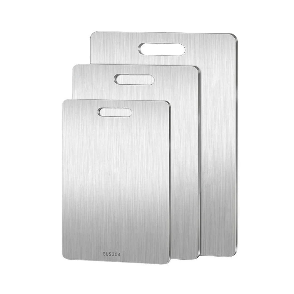 Double-Sided 316 Stainless Steel Thickened Chopping Board